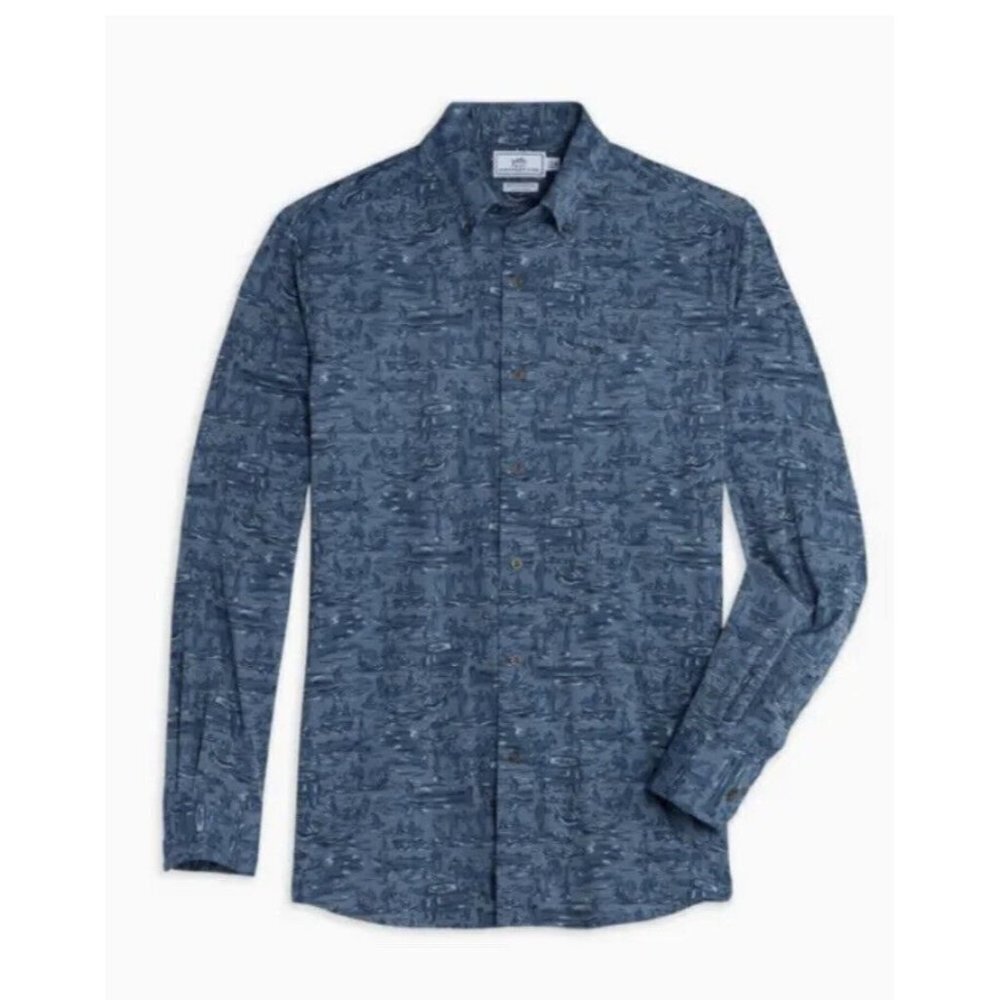 Southern Tide Cliff Printed Intercoastal Button Down Shirt NWT Medium